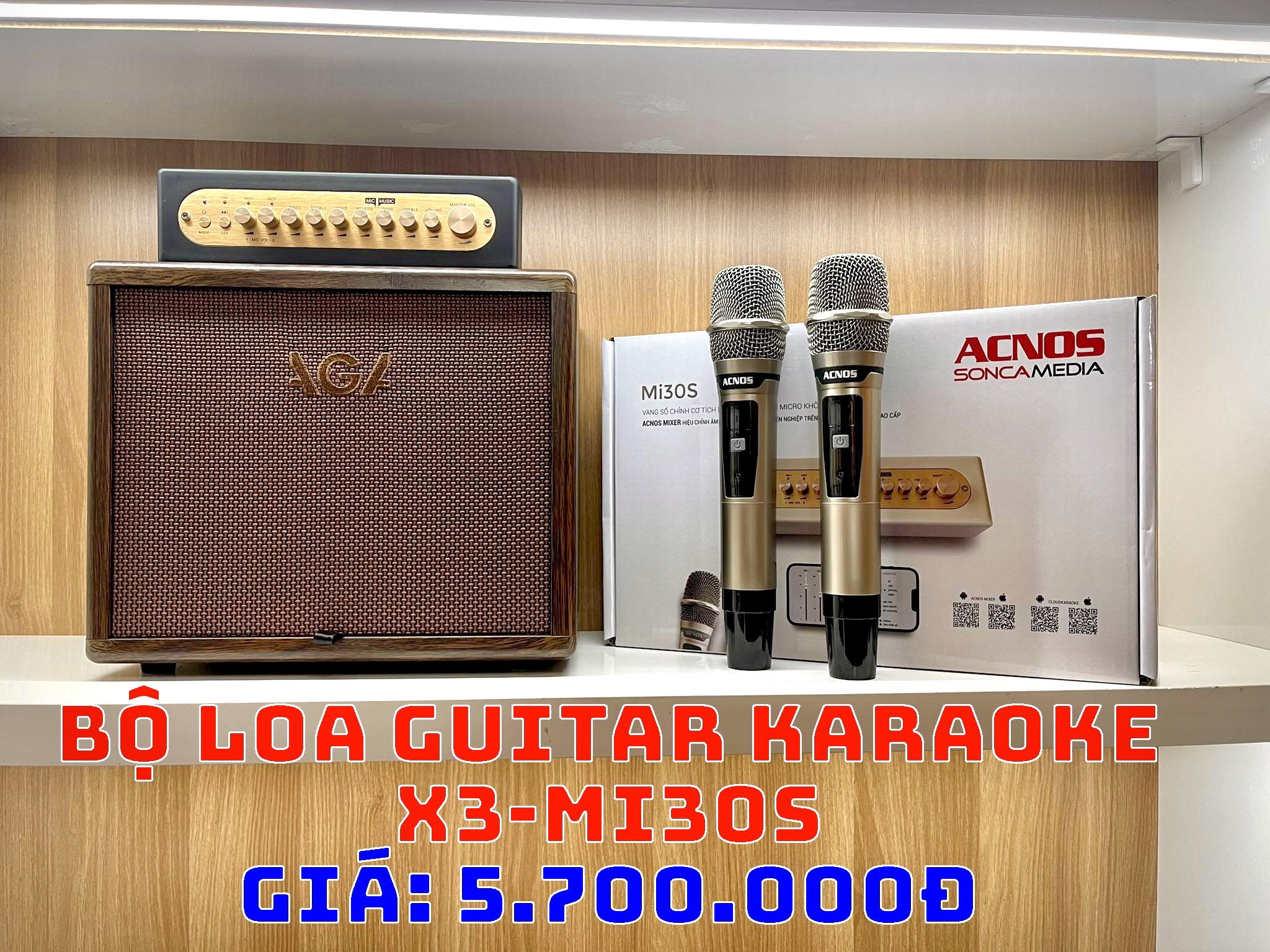 Bộ Loa Guitar Karaoke X3-Mi30S